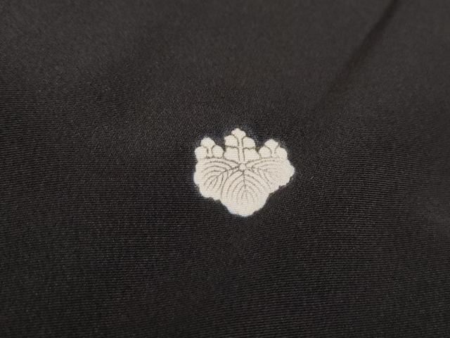 平和屋着物■黒留袖　総刺繍　花鳥松文　金銀糸　洗える着物　DABK6221qa