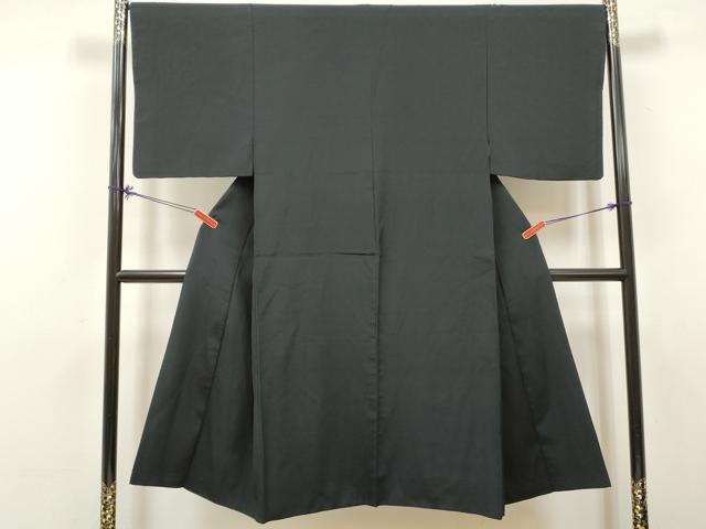 平和屋着物■男性　色無地　蝋色　洗える着物　DABK6241qa
