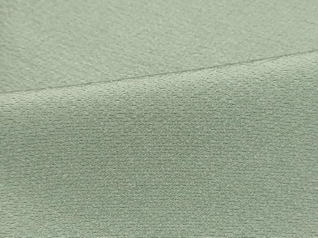 平和屋着物■上質な色無地　山葵色　正絹　逸品　DABK6244qa