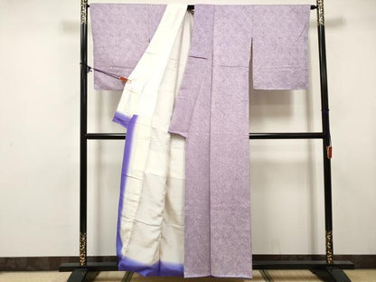 平和屋着物■大変加工の良い総絞り小紋　正絹　逸品　DABK6257qa