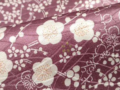 平和屋着物■上質な小紋　枝梅文　金彩　正絹　逸品　DABK6276qa