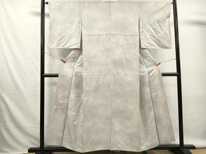 平和屋着物■訪問着　総刺繍　鏡裏花文　暈し染め　正絹　逸品　DABK6284qa