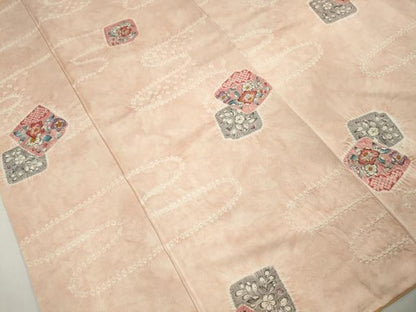平和屋着物■上質な小紋　辻が花　絞り　正絹　逸品　DABK6285qa