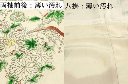 平和屋着物■上質な小紋　草花文　暈し染め　金彩　正絹　逸品　DABK6290qa