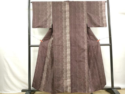 平和屋着物■本場染大島紬　霞間道　正絹　逸品　DABK6296qa