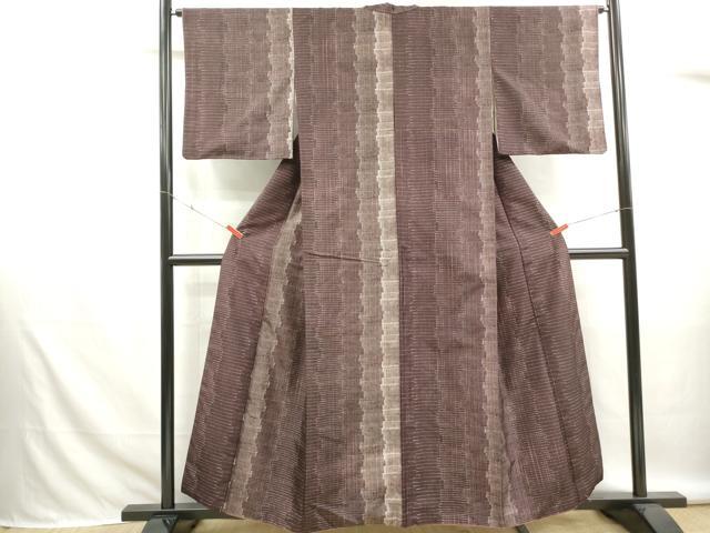 平和屋着物■本場染大島紬　霞間道　正絹　逸品　DABK6296qa