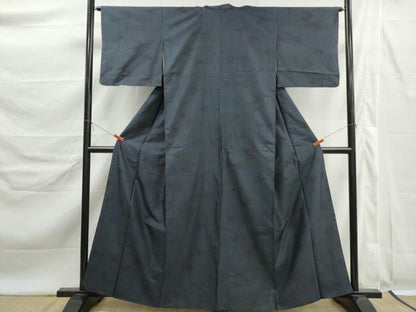 平和屋着物■本場大島紬　9マルキ　幾何学文　正絹　逸品　DABK6304qa