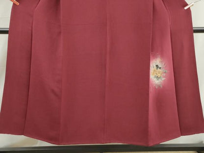 平和屋着物■豪華色留袖　作家物　草花文　暈し染め　鬼しぼ縮緬　正絹　逸品　DABK6316qa