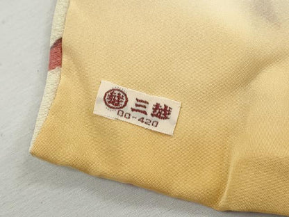 平和屋着物■上質な小紋　型染め　松竹梅　三越扱い　正絹　逸品　DABK6341qa