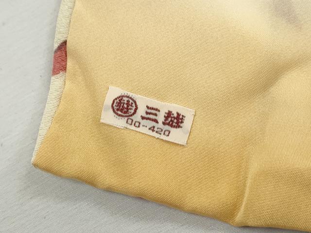 平和屋着物■上質な小紋　型染め　松竹梅　三越扱い　正絹　逸品　DABK6341qa