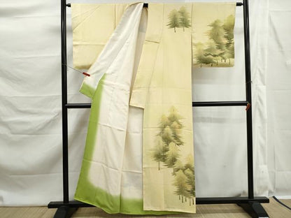 平和屋着物■訪問着　樹林文　正絹　逸品　DABK6342qa