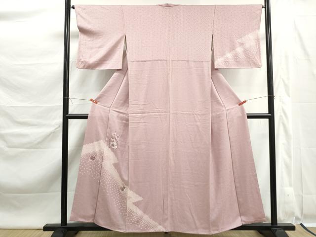 平和屋着物■訪問着　絞り　刺繍　糸車花文　高島屋扱い　正絹　逸品　DABK6349qa
