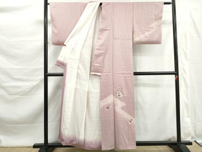 平和屋着物■訪問着　絞り　刺繍　糸車花文　高島屋扱い　正絹　逸品　DABK6349qa