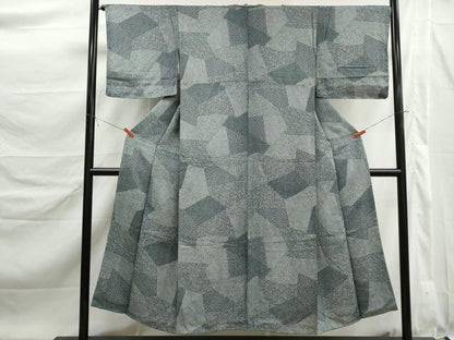 平和屋着物■江戸小紋　切嵌小花尽くし文　正絹　逸品　未使用　DABK6361qa