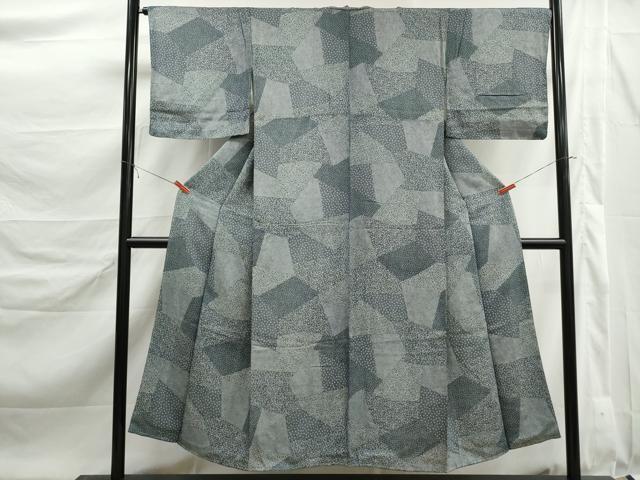 平和屋着物■江戸小紋　切嵌小花尽くし文　正絹　逸品　未使用　DABK6361qa