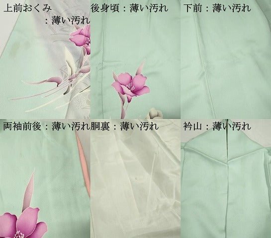 平和屋着物■訪問着　草花文　暈し染め　正絹　逸品　DABK6373qa
