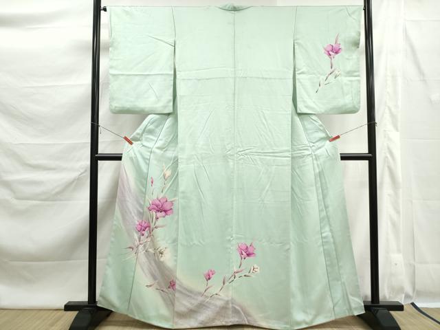 平和屋着物■訪問着　草花文　暈し染め　正絹　逸品　DABK6373qa