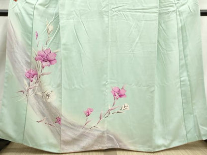 平和屋着物■訪問着　草花文　暈し染め　正絹　逸品　DABK6373qa