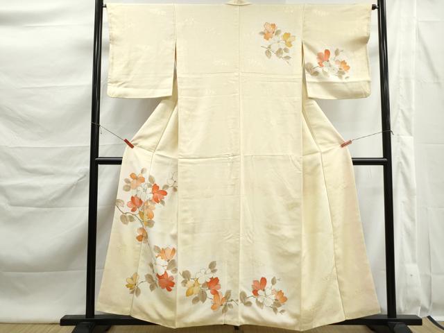 平和屋着物■訪問着　枝花文　暈し染め　金彩　正絹　逸品　DABK6374qa