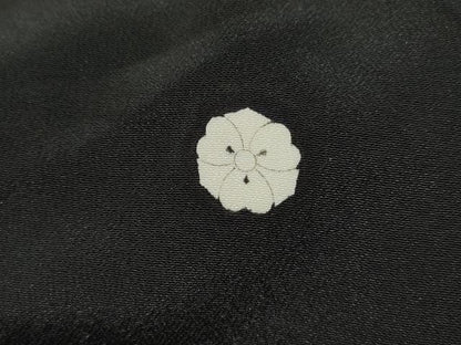 平和屋着物■豪華黒留袖　駒刺繍　立波花鳥文　鳳凰　金彩　正絹　逸品　DABK6375qa
