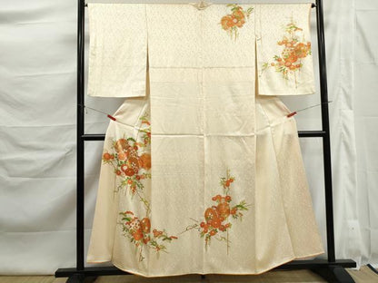 平和屋着物■訪問着　駒刺繍　花鼓文　金彩　正絹　逸品　DABK6392qa