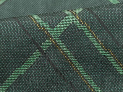 平和屋着物■本場大島紬　7マルキ　格子文　正絹　逸品　DABK6397qa