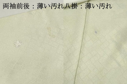 平和屋着物■豪華色留袖　駒刺繍　地紙花文　金彩　正絹　逸品　DABK6406qa