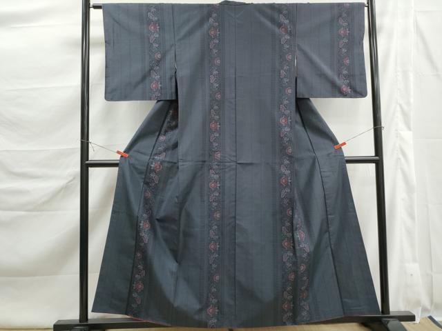 平和屋着物■本場大島紬　9マルキ　花間道　正絹　逸品　DABK6426qa