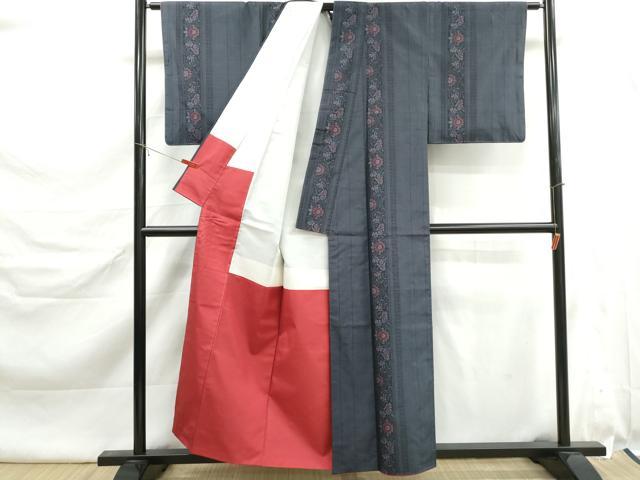平和屋着物■本場大島紬　9マルキ　花間道　正絹　逸品　DABK6426qa