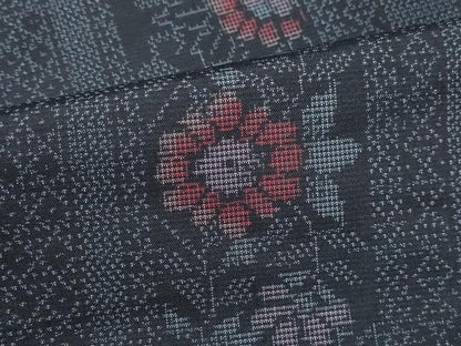 平和屋着物■本場大島紬　9マルキ　花間道　正絹　逸品　DABK6426qa