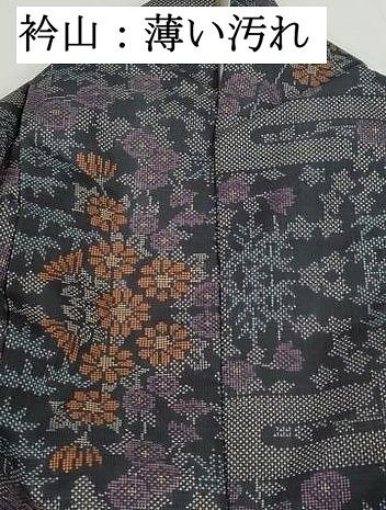 平和屋着物■本場大島紬　7マルキ　エ霞草花文　正絹　逸品　DABK6463qa