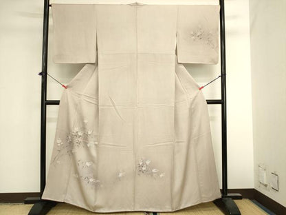 平和屋着物■訪問着　枝花文　暈し染め　正絹　逸品　DABK6522ya