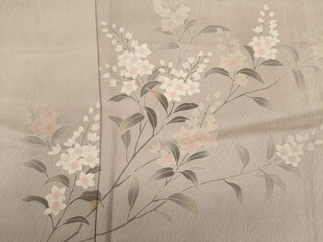 平和屋着物■訪問着　枝花文　暈し染め　正絹　逸品　DABK6522ya