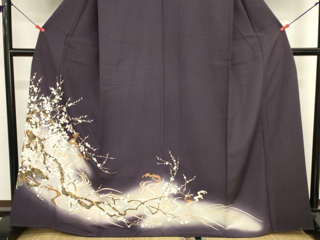 平和屋着物■豪華色留袖　枝梅文　暈し染め　金彩　正絹　逸品　DABK6534ya
