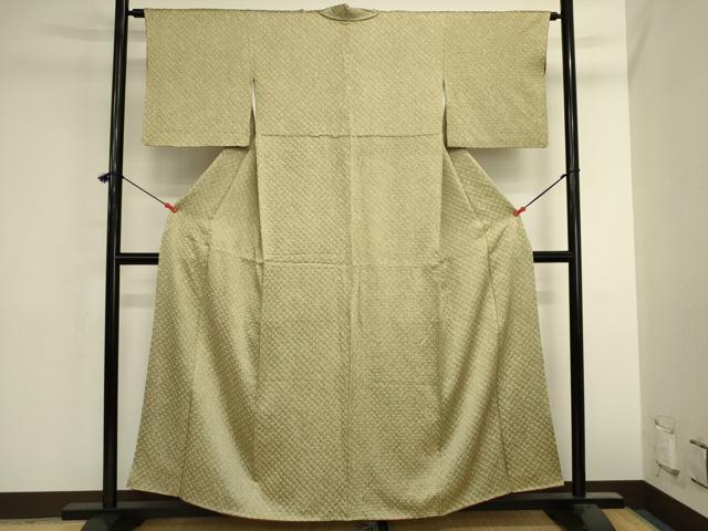 平和屋着物■上質な小紋　総絞り　正絹　逸品　DABK6563ya