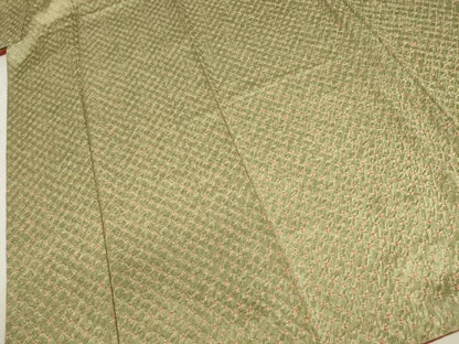 平和屋着物■上質な小紋　総絞り　正絹　逸品　DABK6563ya
