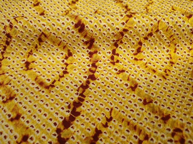 平和屋着物■上質な小紋　総絞り　立涌文　やまと誂製　正絹　逸品　DABK6571ya