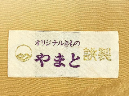 平和屋着物■上質な小紋　総絞り　立涌文　やまと誂製　正絹　逸品　DABK6571ya