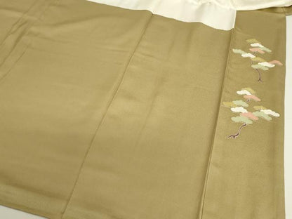 平和屋着物■豪華色留袖　駒刺繍　童子遊び　金彩　正絹　逸品　DABK6575ya
