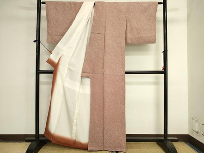 平和屋着物■大変加工の良い総絞り小紋　正絹　逸品　DABK6580ya