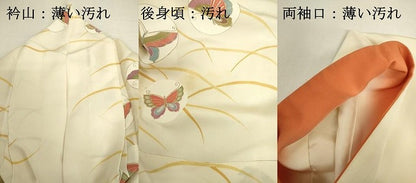 平和屋着物■訪問着　舞蝶芝文　金彩　正絹　逸品　DABK6584ya