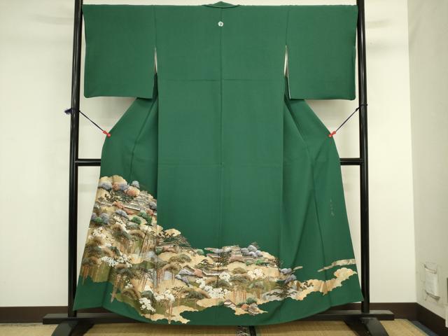 平和屋着物■豪華色留袖　千代田城　金彩　正絹　逸品　DABK6586ya