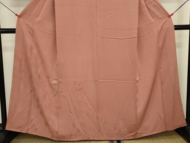 平和屋着物■色留訪問着　樹林地紋　赭色　正絹　逸品　DABK6601ya