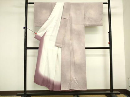平和屋着物■上質な小紋　霞文　暈し染め　正絹　逸品　DABK6606ya