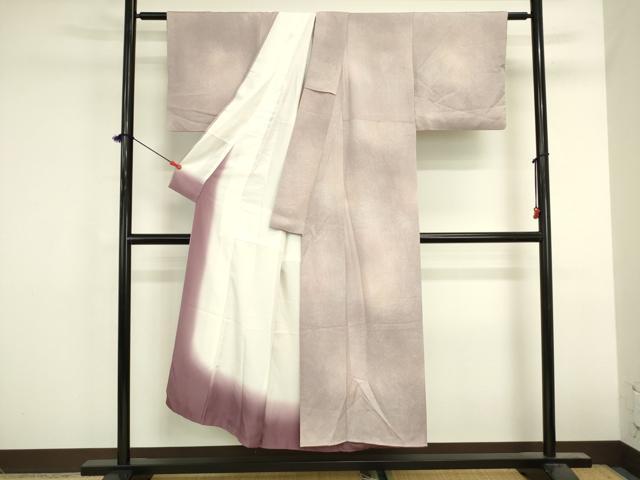 平和屋着物■上質な小紋　霞文　暈し染め　正絹　逸品　DABK6606ya
