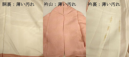 平和屋着物■上質な小紋　霞文　暈し染め　鬼しぼ縮緬　正絹　逸品　DABK6609ya