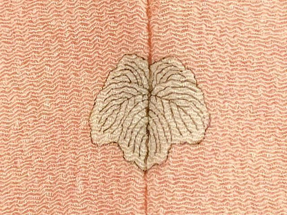 平和屋着物■上質な小紋　霞文　暈し染め　鬼しぼ縮緬　正絹　逸品　DABK6609ya