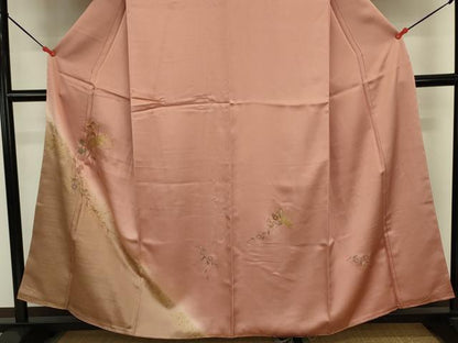 平和屋着物■訪問着　駒刺繍　草花松文　暈し染め　金彩　正絹　逸品　DABK6637ya