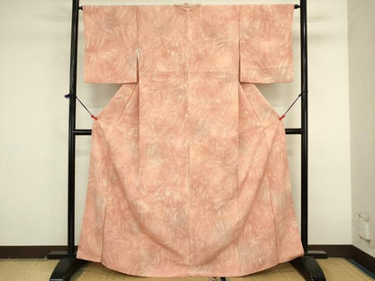 平和屋着物■上質な小紋　立波文　暈し染め　正絹　逸品　DABK6638ya