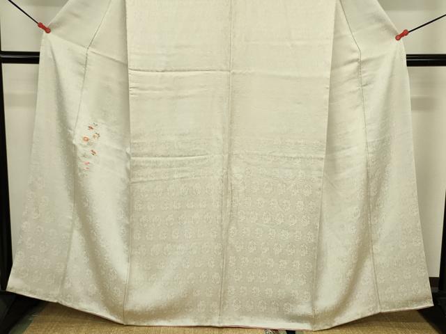 平和屋着物■豪華色留袖　刺繍　草花文　金糸　正絹　逸品　DABK6658ya